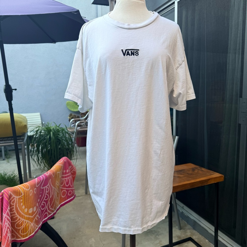 Vans White Short-Sleeve Logo Tee